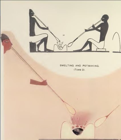 Beni Hasan tomb - glass smelting