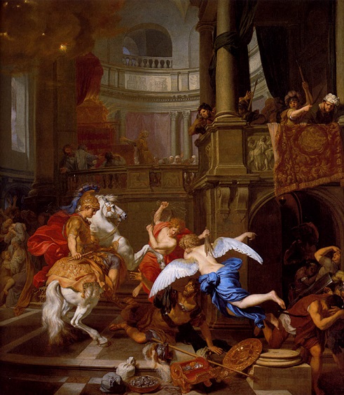 Heliodorus struck in the Temple