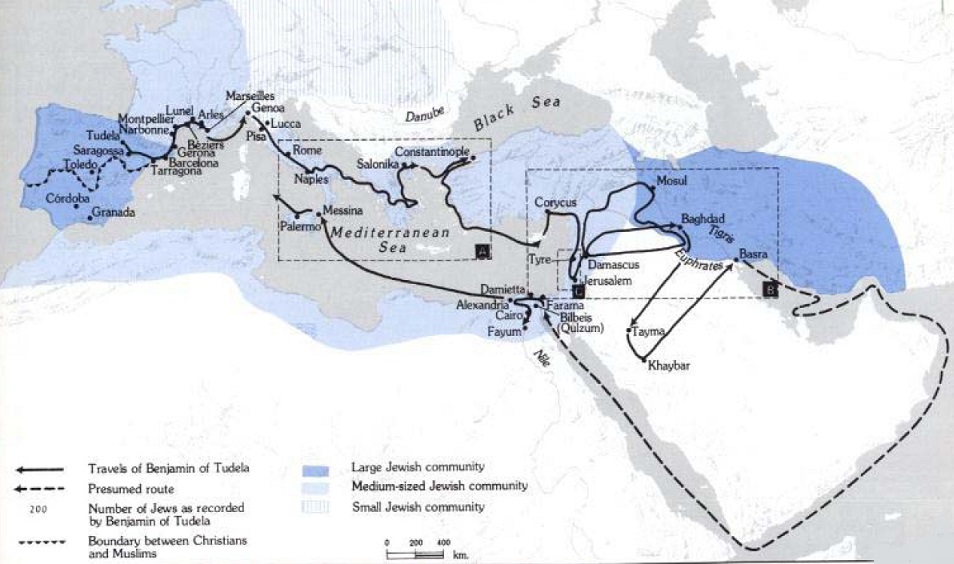 The itinary of Benjamin of Tudela