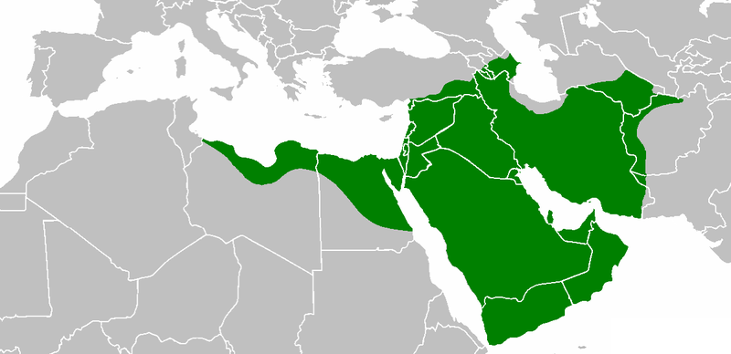 Islamic empire in 644 CE