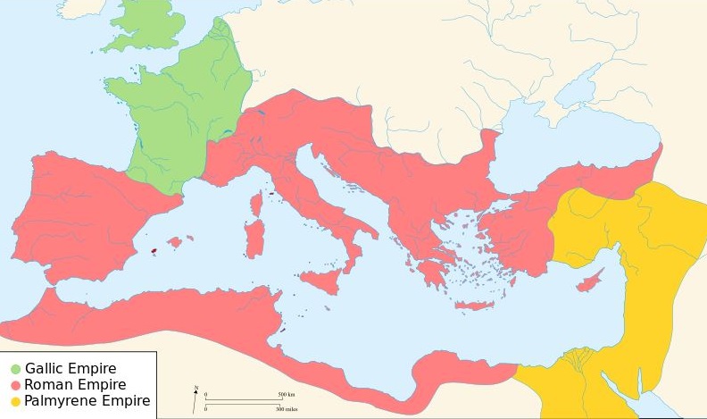The Roman Empire in 271 CE