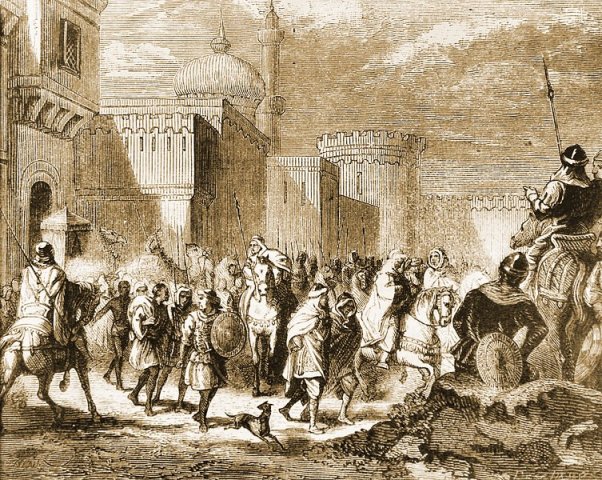 The Muslims leaving Narbonne in 759 CE