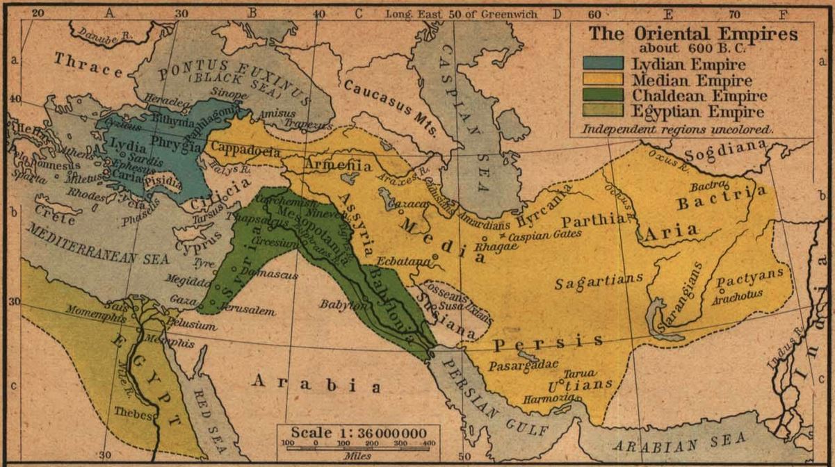 The oriental empires 600 BCE