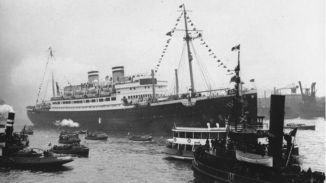 The St. Louis in Hamburg, May 1939